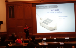 argos 1st asian workshop in tokyo cls cubic-i xerius presentation picture with alteos argos gps and vhf ptt